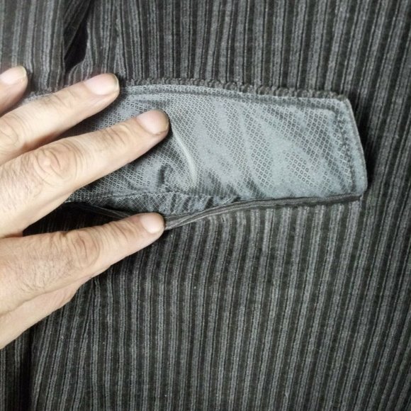 J Ferrar Mens Corduroy Sports Coat Blazer Brown 42S Inner Pockets Ribbed Lined - Picture 7 of 7